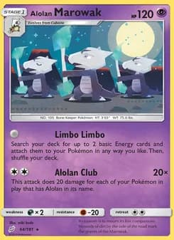 Alolan Marowak card in English