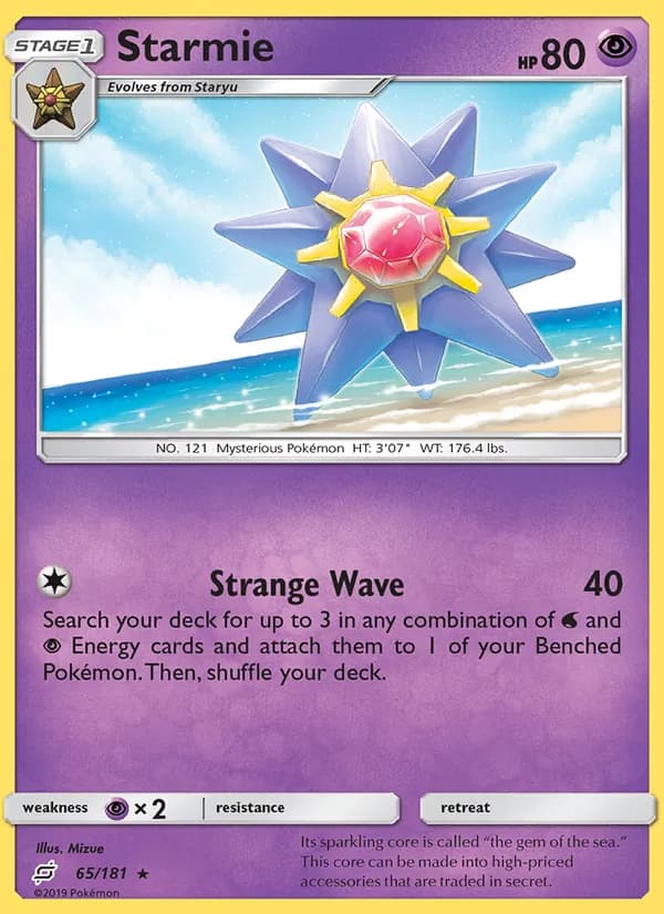 Starmie card in English