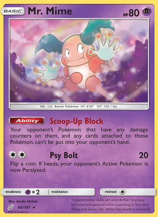 Mr. Mime card in English