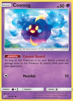 Cosmog card in English