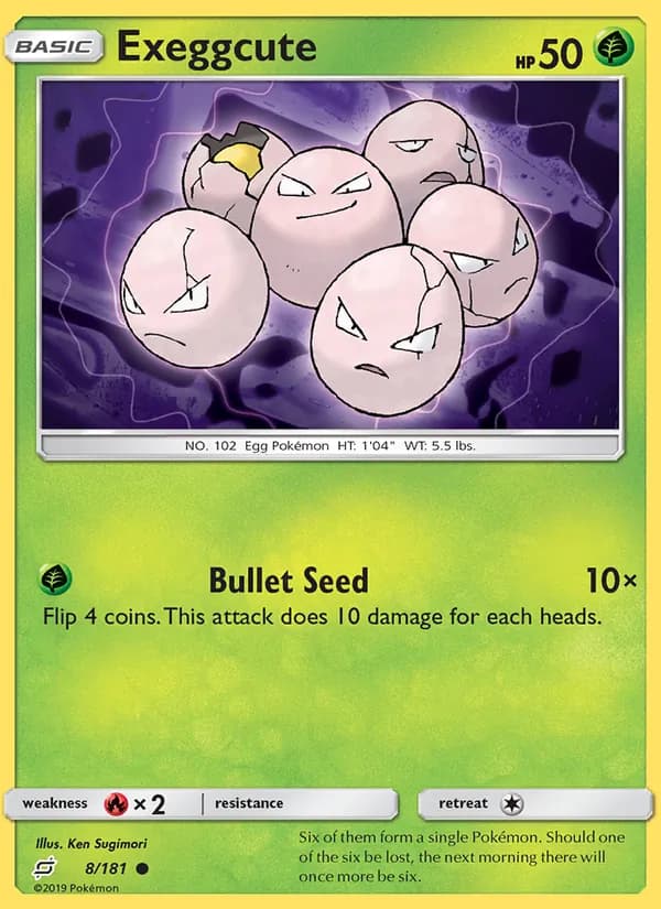 Exeggcute card in English