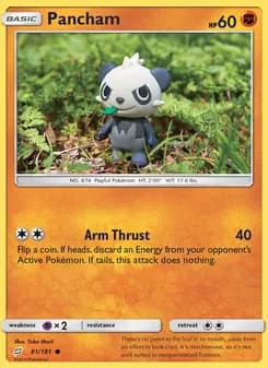 Pancham card in English