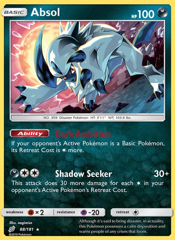 Absol card in English
