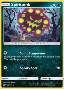 Spiritomb card in English