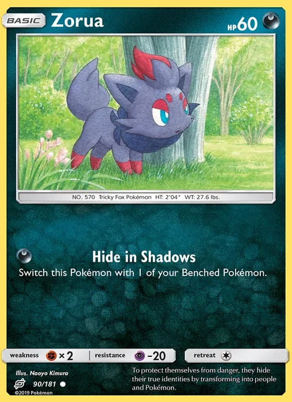 Zorua card in English