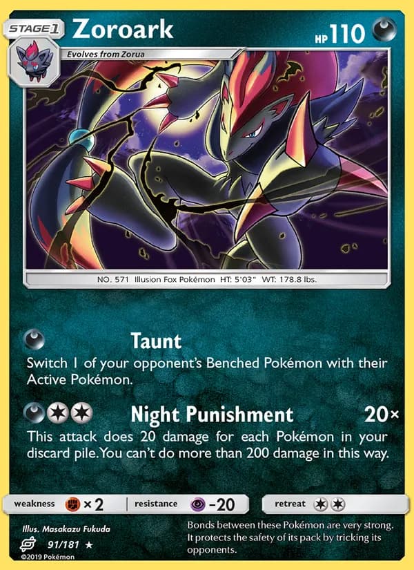 Zoroark card in English