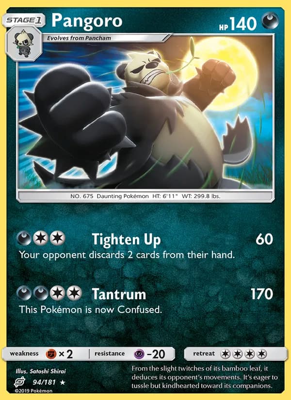 Pangoro card in English
