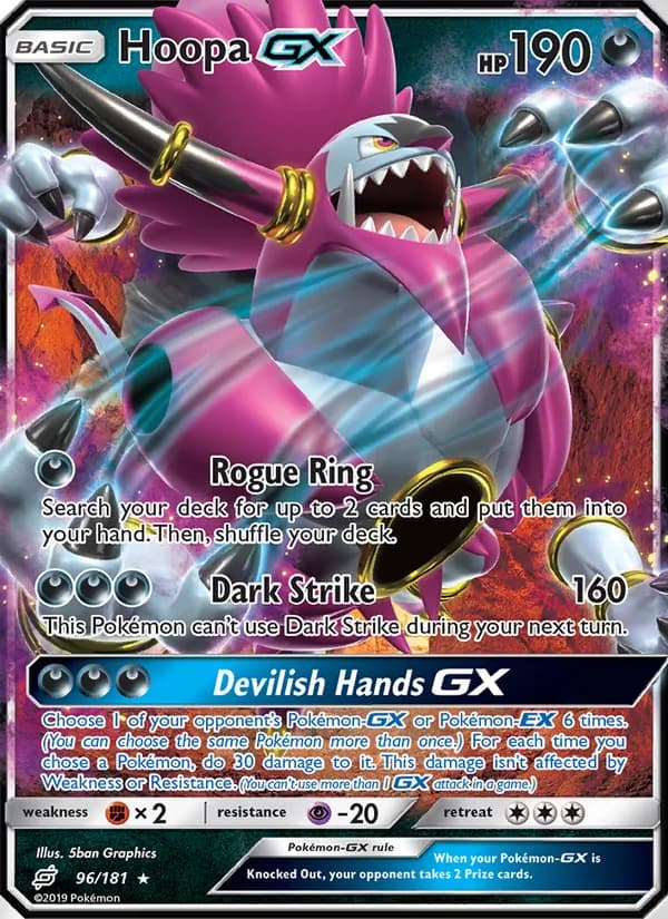 Hoopa GX card in English