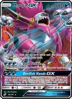 Hoopa GX card in English