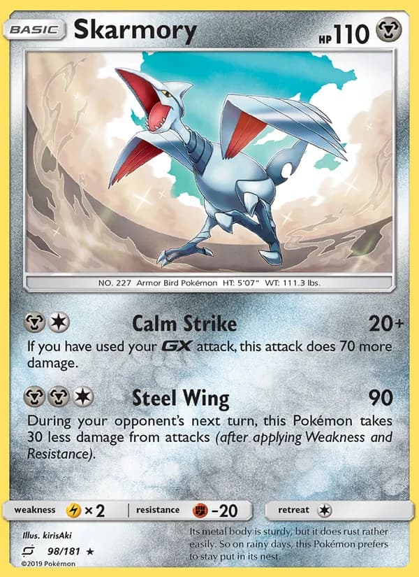 Skarmory card in English