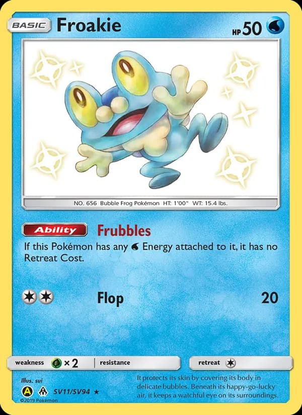 Froakie card in English