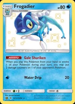 Frogadier card in English
