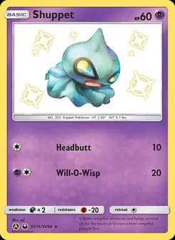 Shuppet card in English