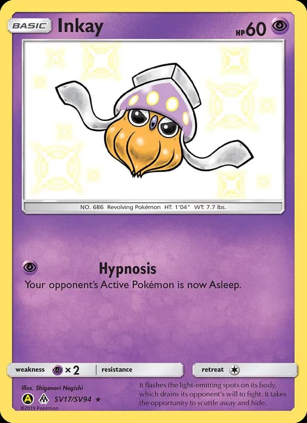 Inkay card in English
