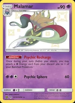 Malamar card in English