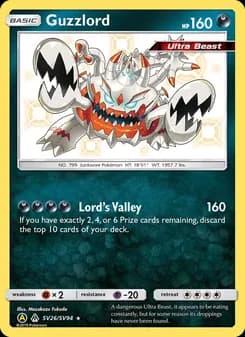 Guzzlord card in English