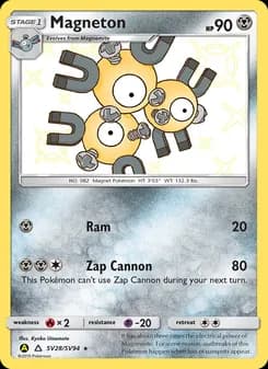 Magneton card in English