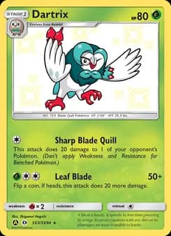 Dartrix card in English