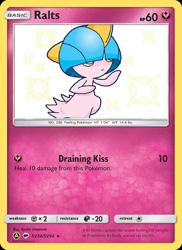 Ralts card in English