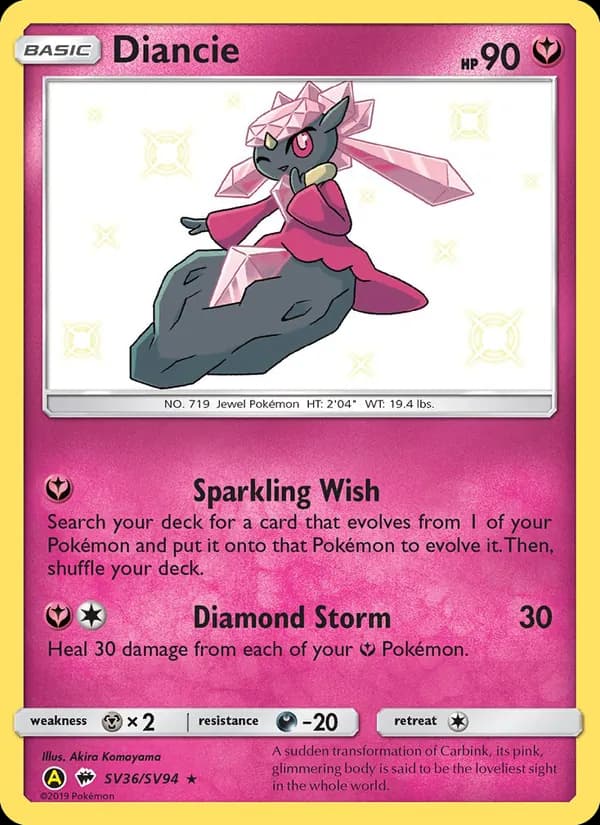 Diancie card in English