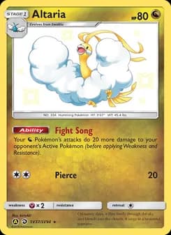 Altaria card in English