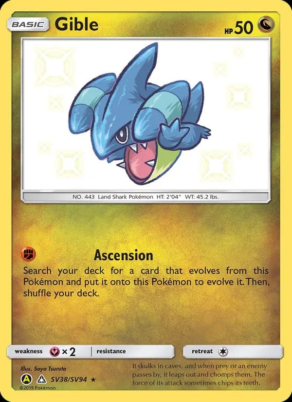 Gible card in English