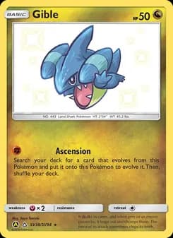 Gible card in English