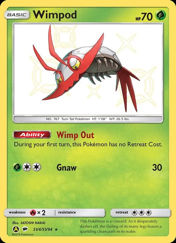 Wimpod card in English