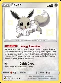 Eevee card in English