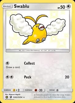 Swablu card in English