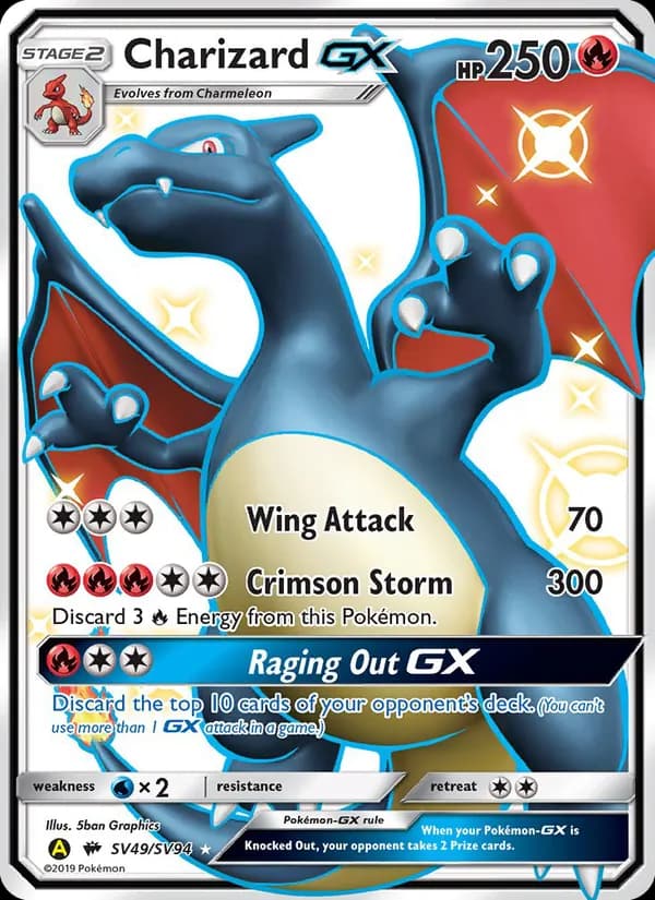 Charizard-GX card in English