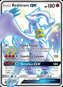 Reshiram-GX card in English