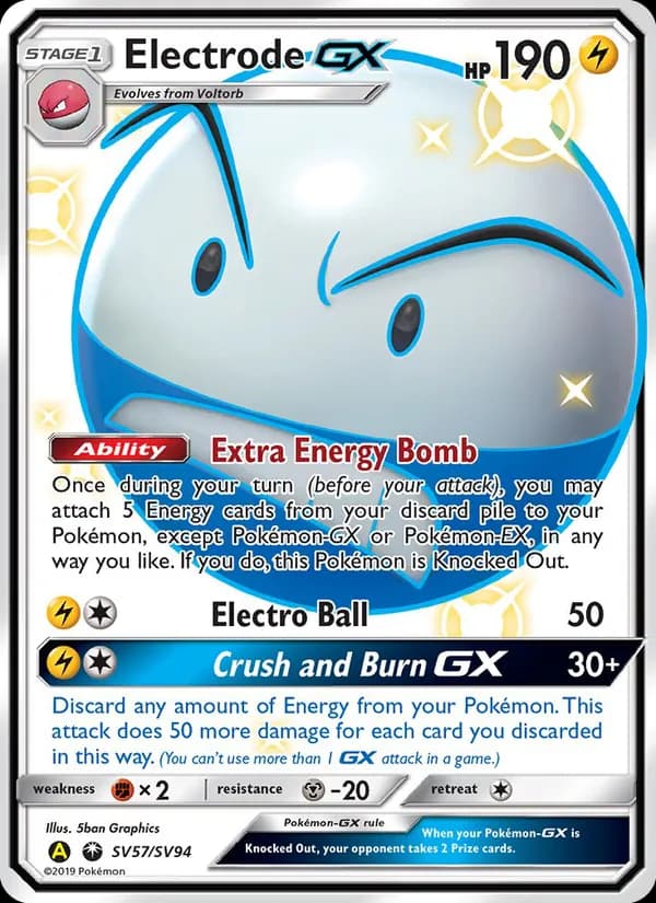 Electrode-GX card in English