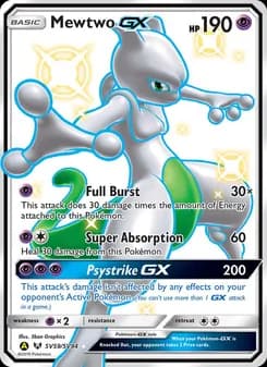 Mewtwo-GX card in English