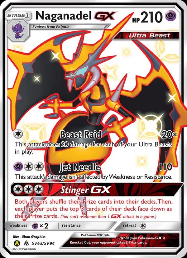 Naganadel-GX card in English