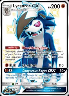 Lycanroc-GX card in English