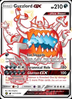Guzzlord-GX card in English