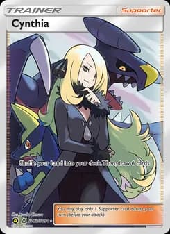 Cynthia card in English