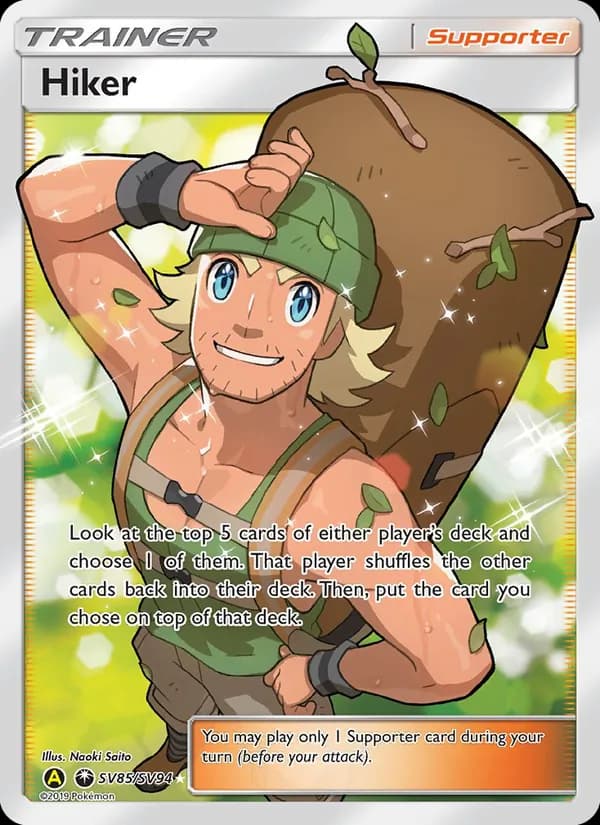 Hiker card in English
