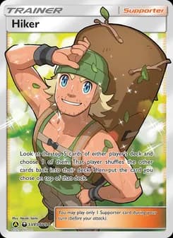 Hiker card in English
