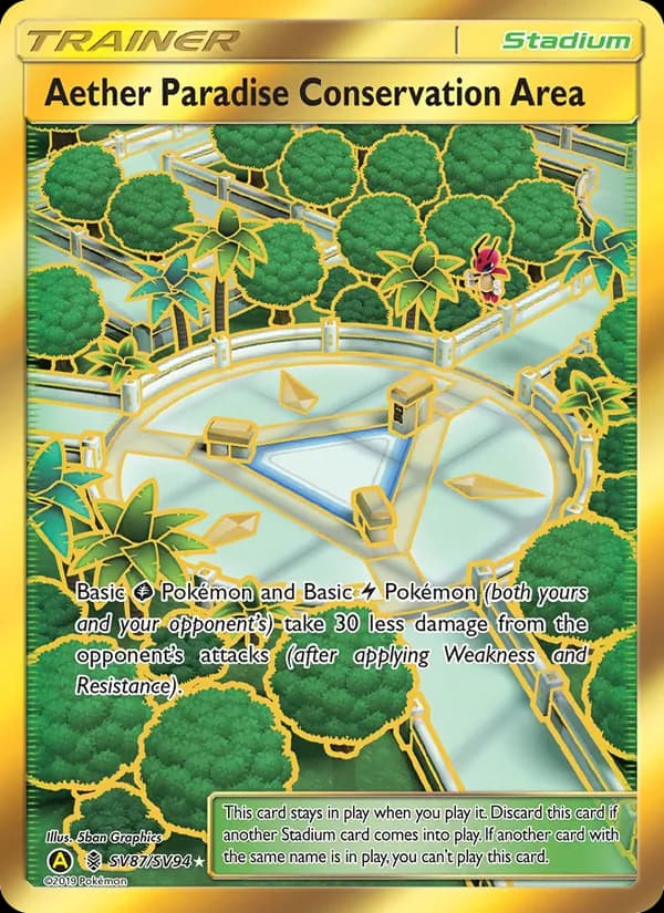 Aether Paradise Conservation Area card in English