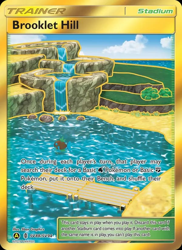 Brooklet Hill card in English