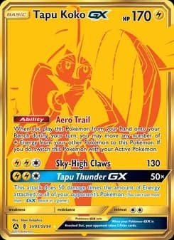Tapu Koko-GX card in English