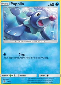 Popplio card in English