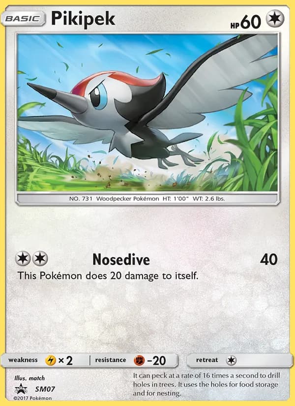 Pikipek card in English