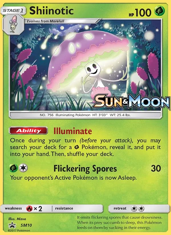 Shiinotic card in English