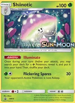 Shiinotic card in English