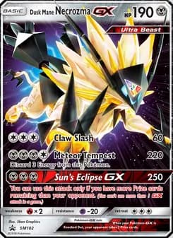 Dusk Mane Necrozma GX card in English