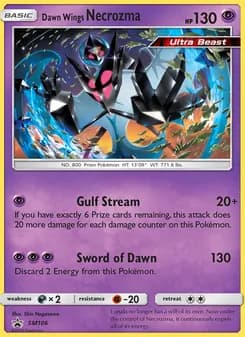 Dawn Wings Necrozma card in English