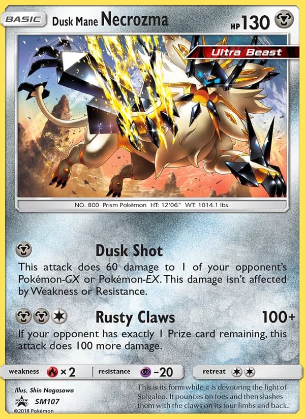 Dusk Mane Necrozma card in English
